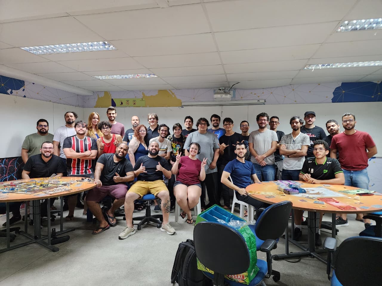 Foto do nosso grupo jogando